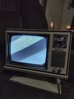 Vintage Admiral Instant Play Tv 9p490m 50s Black White Swivel Stand 12  Pls Read