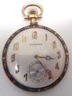 Antique Longines 14k Yellow Gold Pocket Watch Runs And Keeps Time