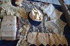 Antique Lace Lot Handmade Net Lace Edging Embroidered 30  Pieces Yardage Dolls