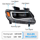 For Chevy Colorado 2015-2022 Led Drl Dual Square Projector Headlights