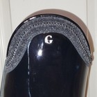 Nwb Gallors Black Patent Leather Zipper Tall Dressage Boots Wide Calf - 38   7 5