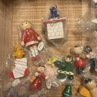 Vtg New Christmas Lot Miniature Wooden Ornaments Unusual Rare Lot Of 30 Soilders