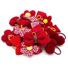 20pcs Red Hair Bows Puppy Pet Dog Hair Bow W rubber Bands Grooming Accessories