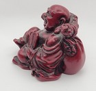 Vintage Antique Asian Chinese Japanese Carved Wood Buddha Monk Netsuke Figurine
