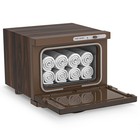 8l Electric Towel Warmer Cabinet Wood Grain Finish  Hot Towel Heater For Spa Use