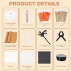 382 Pcs Card Flattening   Cleaning Kit  Repair Tool Set With Humidor  Heat Pen 