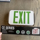 Led Emergency Exit Sign White  Hubbell Lighting  Compass  Ce Series Cag