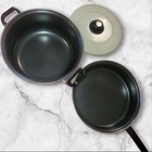 Vtg Set 2 Tienshan Theodore Country Bear Pans Stock Pot Skillet With One Lid Euc
