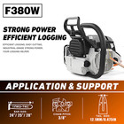 72cc Gas Chainsaw Power Chain Saws Compatible With Ms381 Ms380 038 With 25   Bar