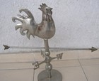 Vintage Old Weather Vane Rooster   Weathervane   Nickle   Brass