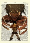 Eren Attack On Titan Anime Dictionary Art Print Poster Picture Book Japan Manga