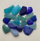 Genuine Surf Tumbled Sea Glass  From Japan Blue