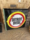 Orig Detroit Diesel Outdoor 3d Polycarbonate Sign Truck Mechanic 36    X 36    Used