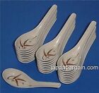 4x Melamine Plastic Japanese Chinese Rice Pho Wonton Soup Spoons 2398