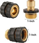 6 Set 3 4  Garden Hose Quick Connect Water Hose Fit Female Male Connector Set Us
