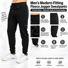 3-pack Men   s Heavyweight Fleece Jogger Sweatpants Slim Fit Lounge Pants  s-2xl 
