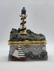 Lighthouse Trinket Box Beachcomber Intl  Home Decor Beachy Coastal Gifts Vtg