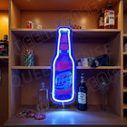 16 x5  Miller Lite Beer Bottle Bar Led Neon Sign With Dimmer Usb Powered Light
