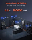 Vevor Propane Tankless Water Heater 4 3gal 100000 Btu Smart Temp Control Led