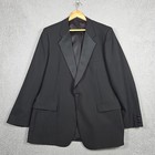 Givenchy Tuxedo Mens Size 44r Black 1 Button Formal Regular Fit Wedding Black