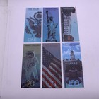 6 Pcs lot Banknotes Polymer Us Presidential Commemorative 1 5 10 20 100 Dollars