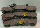 Great Log Display With Flowers For Wee Forest Folk Wee Forest Folk Not Included