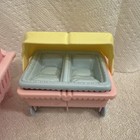 Vintage 1990s Playskool Dollhouse Twin Baby Furniture Lot