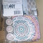 Vcny Home 13pc Shower Curtain   12 Hooks Set Multicolor Mosaic 70x72in
