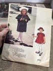 Vintage Little Vogue Girls Sewing Pattern Retro 2263 1938 2090 Lot Cut