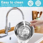 Stainless Steel Feeder Pet Dog Cat Bowl Non-skid Double Bowls Food water Dish