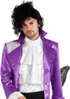 Men s Prince Costume Adult Purple Rain Pop Star Jacket Wig Guitar Halloween