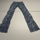 Levi s 501xx Series Medium Wash Distressed Straight Fit Button Fly Jeans Red Tag