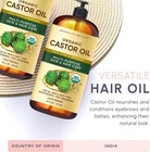 Premium Organic Castor Oil 100  Pure And Hexane-free Cold-pressed Beauty 16 Fl 