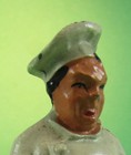 Antique 1930 s Manoil Barclay Lead Toy Cook Soldier Great Original Paint