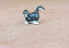 Vintage Ceramic Skunk Figurine Small Unmarked Mini Miniature Rare Free Shipping 