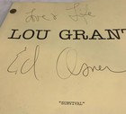 Ed Asner Signed Original Script For  lou Grant  Episode    survival    Prod   0517