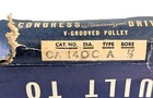 Nos  Vintage Congress 14 00    Od 1 2    Fixed Bore Die-cast V-belt Pulley  Ca1400