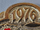 Houston Livestock Show And Rodeo Pin - 1976   committeeman  Gold Tone