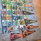 Lot Of 52 Vintage Nfl Pennant Banners Cardinals Raiders Cowboys Chiefs Bills
