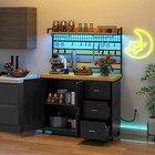 Large Rolling Kitchen Island Portable Storage Cabinet Baker Rack Cart W outlet