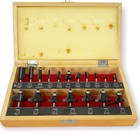 Kit Of 18 Mastergrip Woodworking Router Bits - Never Used