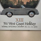 Vintage 1989 Porsche On The Rocks 356 West Coast Holiday Sedona Arizona Poster