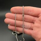 Solid Sterling Silver Rounded Box Link Chain Necklace 925 Silver Chain Unisex