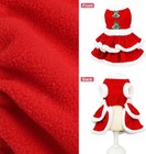 Cat Dog Christmas Dress- Santa Claus Puppy Velvet Skirt Christmas Outfit