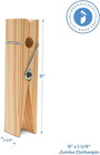 Oversized Wooden Clothespins 6-inch  Pack Of 5 Large Clothes Pins Heavy Duty For