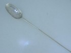 Early Silver Mote Spoon Maker   W  Rattail C1700s English Or American Coin