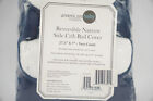 American Baby Compnay 2 Pack Reversible Slide Crib Rail Covers  Navy 27 5  X 7 