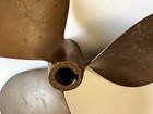 Vtg  Bronze  Propeller Boat Ship  654 11 Rh 10 Federal  Prop Bore 1    To 7 8    