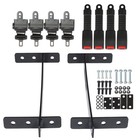 For Ezgo Yamaha Club Car 4   Golf Cart Seat Belts W  Bracket Kit 35    6 9 Inches