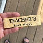 Rare Vintage Teachers Highland Cream Scotch Whisky Pub Bar Beer Towel Breweriana